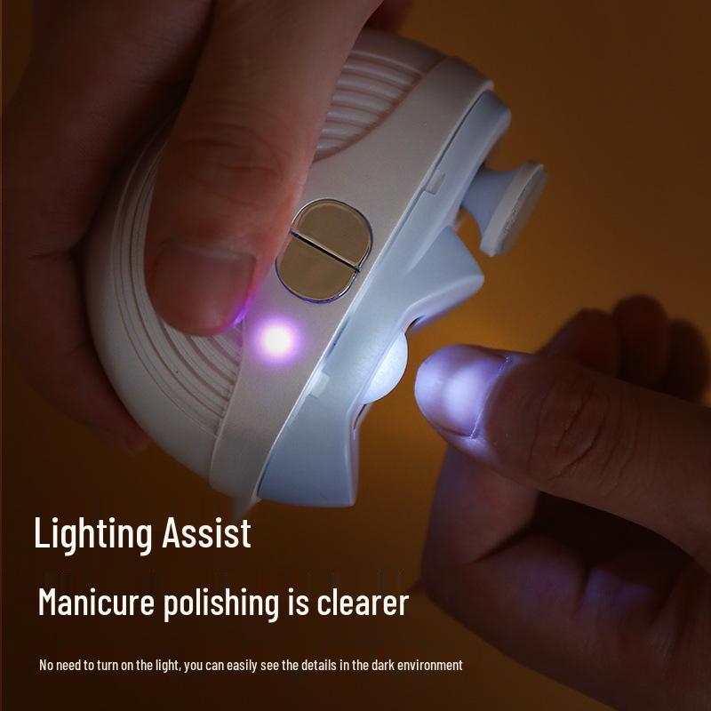 Electric 2-in-1 Automatic Nail Clipper for Adults & Children - Safe, No Pinch Manicure Tool for Elderly