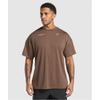 Gymshark CondiTioning Club Oversized T shirT walnuT Brown A2b5y Nccz