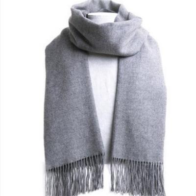 Men Cashmere Scarf Plain Pure Color Pashmina Shawls Scarves