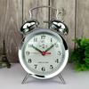 Metal Gold Desk Clock Mechanical Alarm Clock Vintage Bedside Table Clocks Silent Watch Antique Chick Pecking Rice Gift Ideas