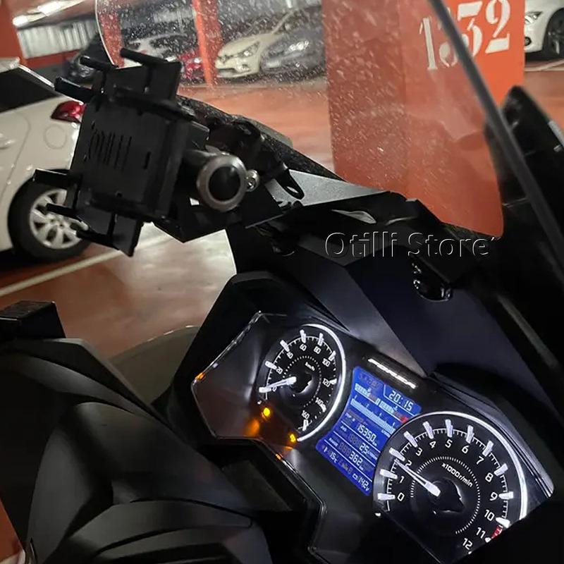Per Honda Forza350 Forza125 Forza 350 125 2021-2025 Moto Supporto di Navigazione per Telefono Cellulare con Ricarica USB Frontale Supporto GPS