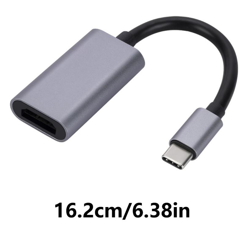 Aluminum USB C to HDTV Adapter Type C to HDTV Adapter 4K@30Hz Video Sound Sync Screen Converters Heat Dissipation