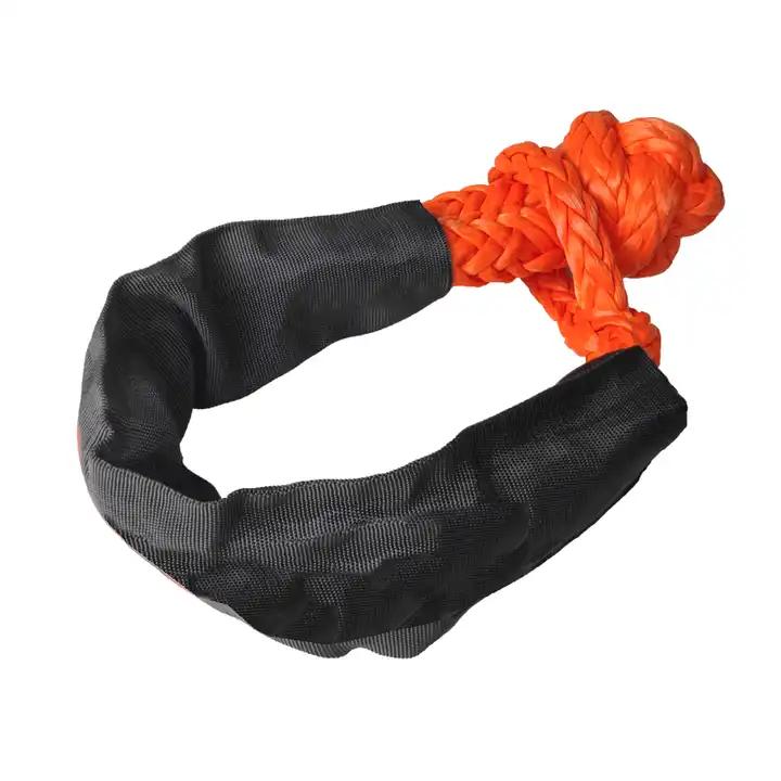 4x4 Kinetic Recovery Rope Heavy Duty Tow Strap Off Road Truck Winch Shackle Hitch Receiver Durable Soft Shackle