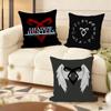S-Shadowhunters Cushion Cover Soft Short Plush Pillow Cover Smooth Cozy Texture Aesthetic Cushion Case Home Decor