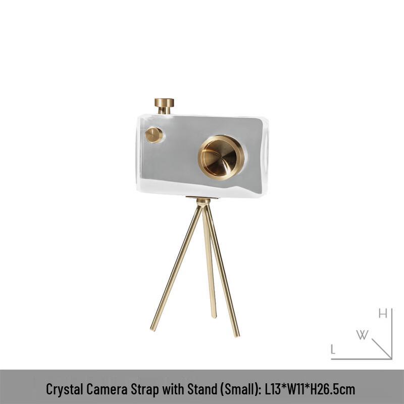 Ruijie Creative Crystal Camera Ornament with Stand
