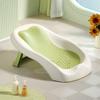 Foldable Baby Bath Seat - Non-Slip Pp Shower Net Support, Ergonomic Backrest Design, Easy-Clean Christmas Gift For Toddlers