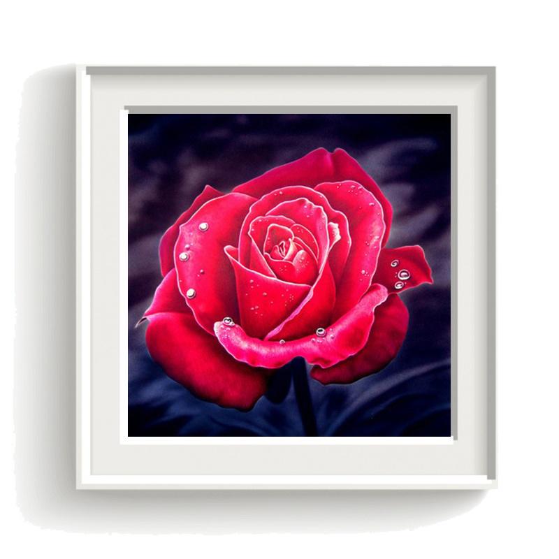 Diamont Painting Flower 5D Diamond Mosaic Needlework Diamond Painting Full Drill