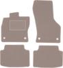 Beige Velours-Fußmatten für: Volkswagen Golf Sportsvan Minivan (2014-)