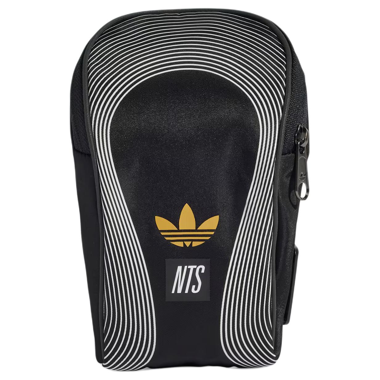 

New Adidas Originals NTS Radio Collaboration Recycled Material Polyester Sling Bag Unisex Black JJ0293 10.9*6.1*18.0CM
