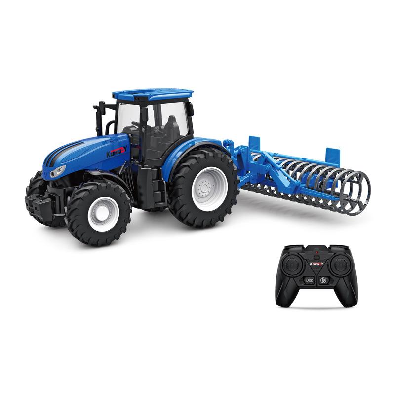 Alloy Remote Control Farmer Tractor Simulation Engineering Vehicle Electric Toy Farm Transport Vehicle 2.4G Remote Contro Vehicl