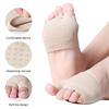 1Pair Forefoot Gel Pad Cushion Half Sock Supports Prevent Calluses Blister Silicone Metatarsal Sleeve Pads Half Toe Bunion Sole