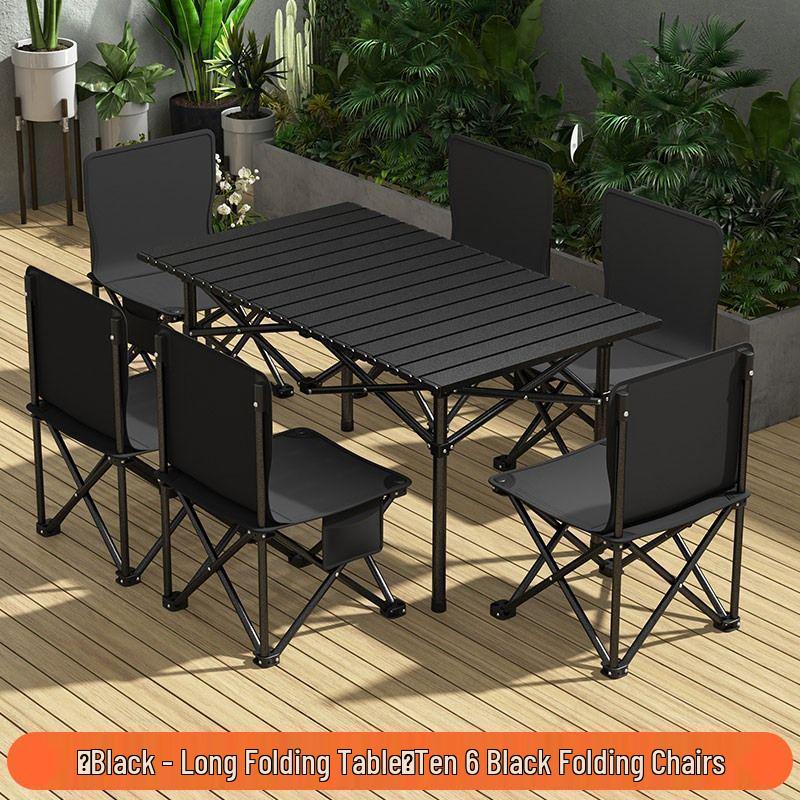 Portable Folding Outdoor Picnic and Camping Table & Chair Set