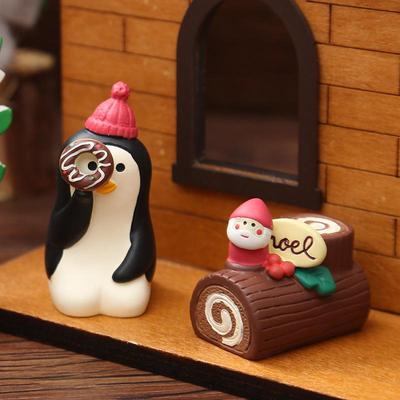 Ornamenti in Resina di Babbo Natale Zakka Fatti a Mano per Decorazioni Natalizie