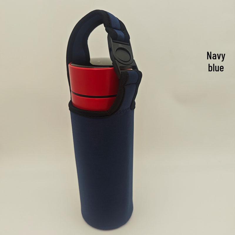 Universal Insulated Thermos Cup with Anti-Fall Protection and Portable Crossbody Strap