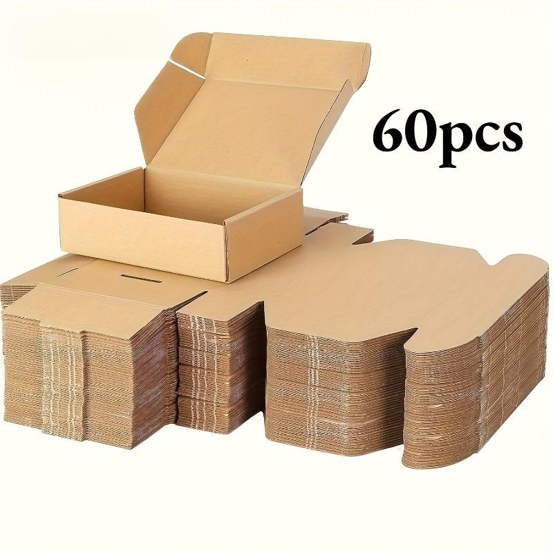 60 Small corrugated cardboard boxes 60pcs коричневый
