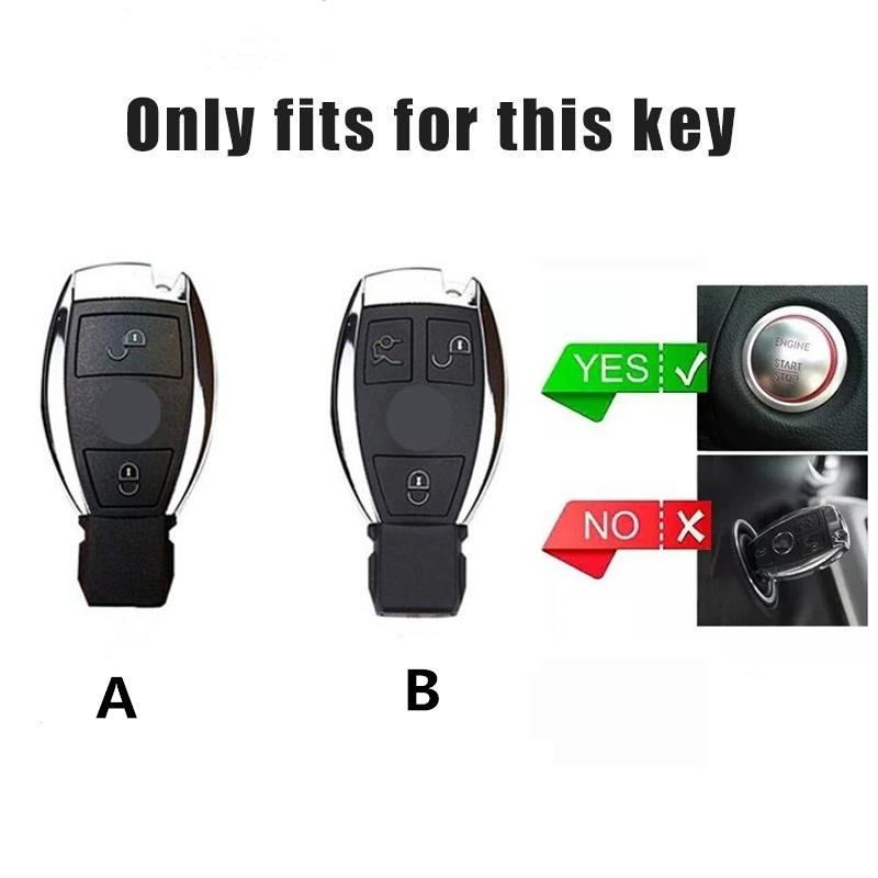 PEL5 Zinc Alloy Car Remote Key Case Styling Accessories For Mercedes Benz A B C S Class AMG GLA CLA GLC W176 W221 W204 W205 Keychain