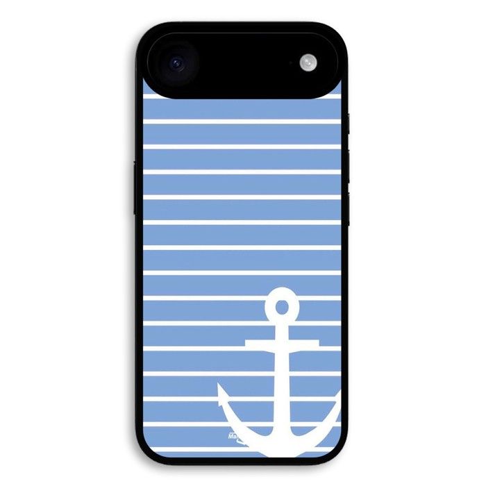Coque de téléphone - MANIACASE - iPhone 17 Air - Silicone - Souple - Ancre marine bleue