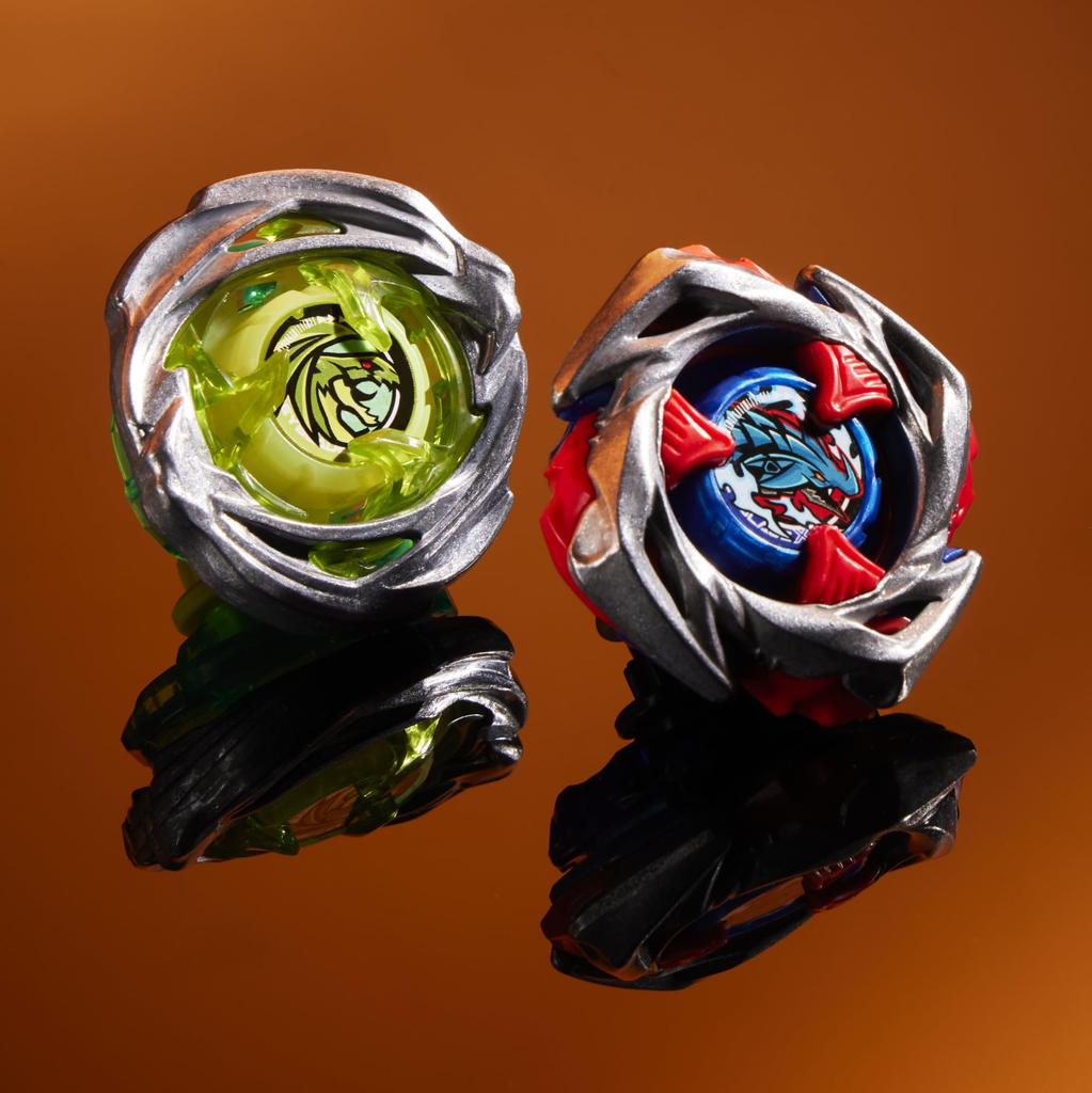 BeyBlade X Drop Attack Battle Set with Beystadium Arena Takara Tomy Tops 2 Impact Drake Hover Wyvern Battle Game Recommended for Ages 8 and - &