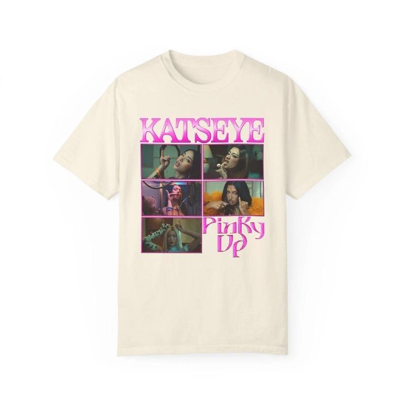 Katseye Pinky Up Comfort Colors Kpop Graphic Tee Summer Unisex Loose And Breathable Cotton Tshirt Top