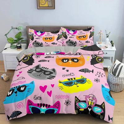 Top Cartoon Pattern Duvet  Quilt Cover For Children Bedroom Bedding Set Luxury Cozy Bedclothes Home Textile King Queen SIZE