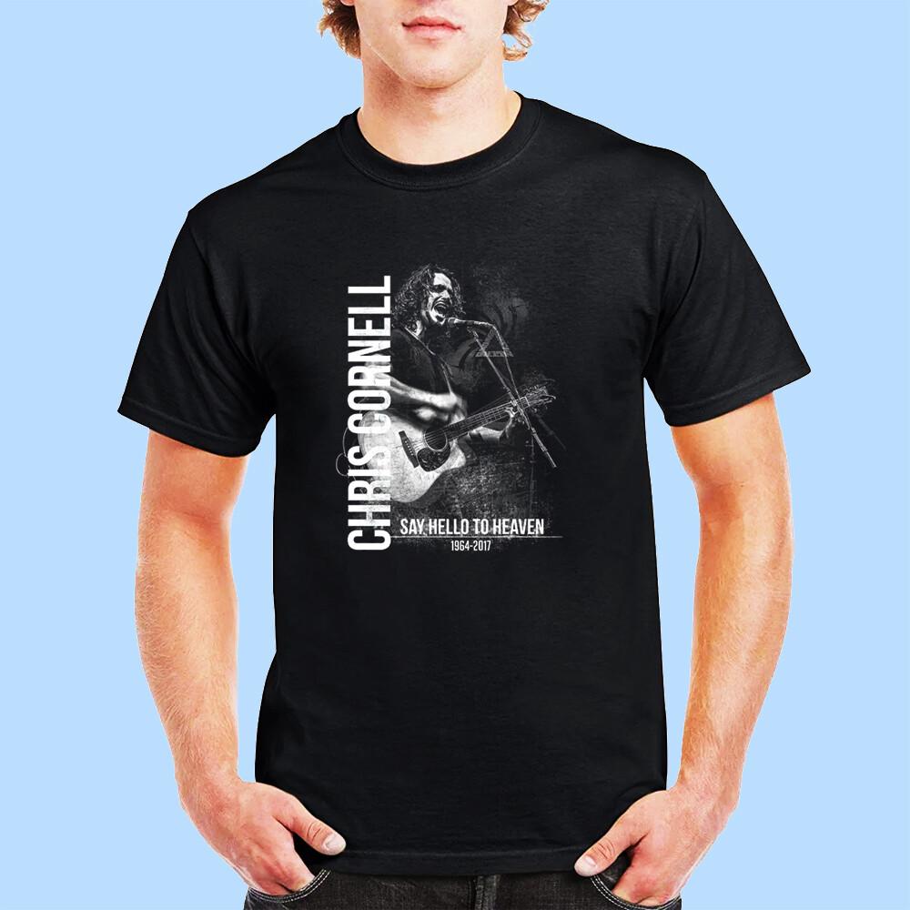 

NWT Guitar Chris Cornell Tribute Music US Mens Black Shirt Size S5XL Unisex T-Shirt S