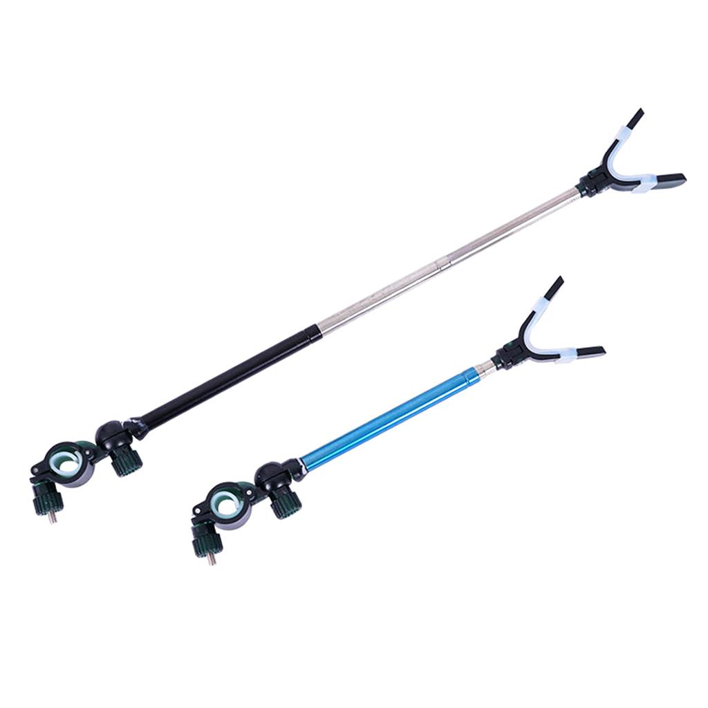 Stainless Steel Telescoping Fishing Rod Hand Rod Holder Stand Bracket Adjustable Fishing Rod Support Fishing Rod Rack