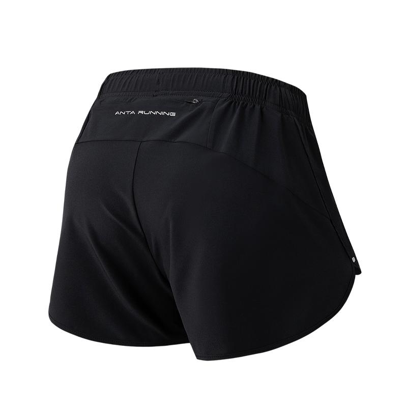 Anta Running Series Woven Simple Casual Shorts Women Shorts Basic-Black 962625501-3