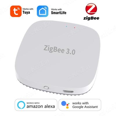 Tuya ZigBee 3.0 Wireless Gateway Hub Smart Home Automation Link Bridge Smart Life APP Remote Control Works with Alexa Google