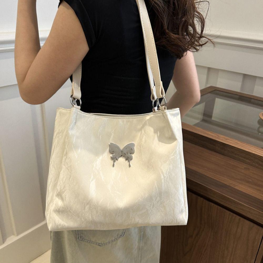 Doll Pendant Sweet Shoulder Bag Pu Leather Luxury Handbag Fashion Underarm Tote Bag Female