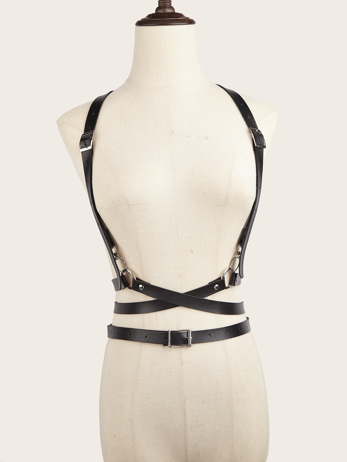 

Функциональный панк-стиль ремень-портупея женский уличный с платьем JK рубашкой подтяжки пояс-корсет декоративный тренд