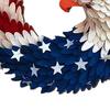 Eagle Flag Wreath Door Sign Patriotic Wooden Door Hanging Sign 4th of July Independence Day Veterans Day Door Hanger Decoration