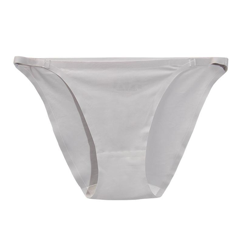 Women S Low Waist Seamless Thin Strap Bikini Underwear Antibacterial Cotton Crotch Plus Size