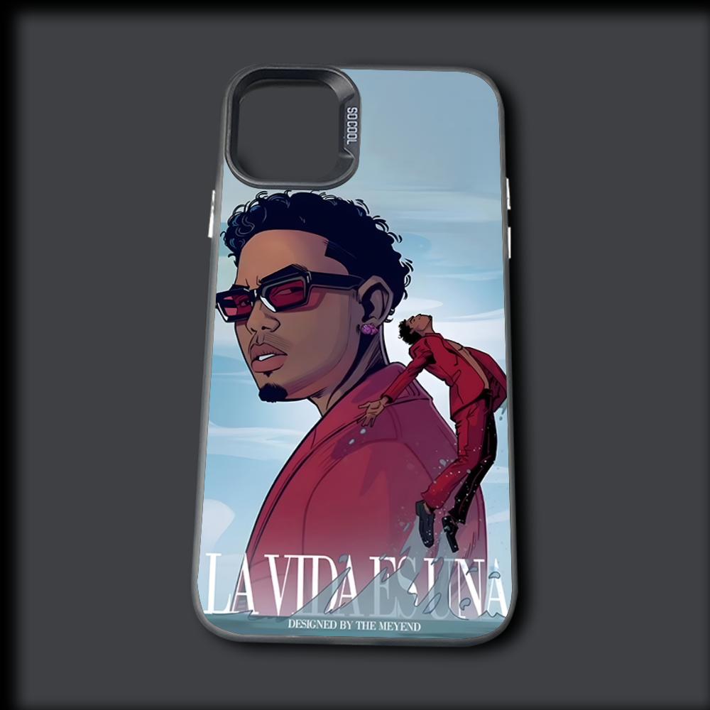 

Rapper Singer M-Myke Towers Phone Case For iPhone 16,15,14,13,12,11,Mini,Pro,MAX Gray Silver Drop Matte Shockproof Back Cover iPhone12PROMAX