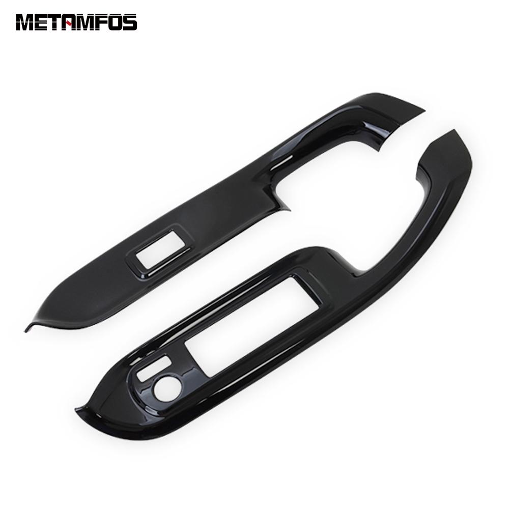 Window Lift Switch Cover Trim For Toyota Voxy Noah R80 2014-   Matte Interior Armrest Frame Accessories Car Styling