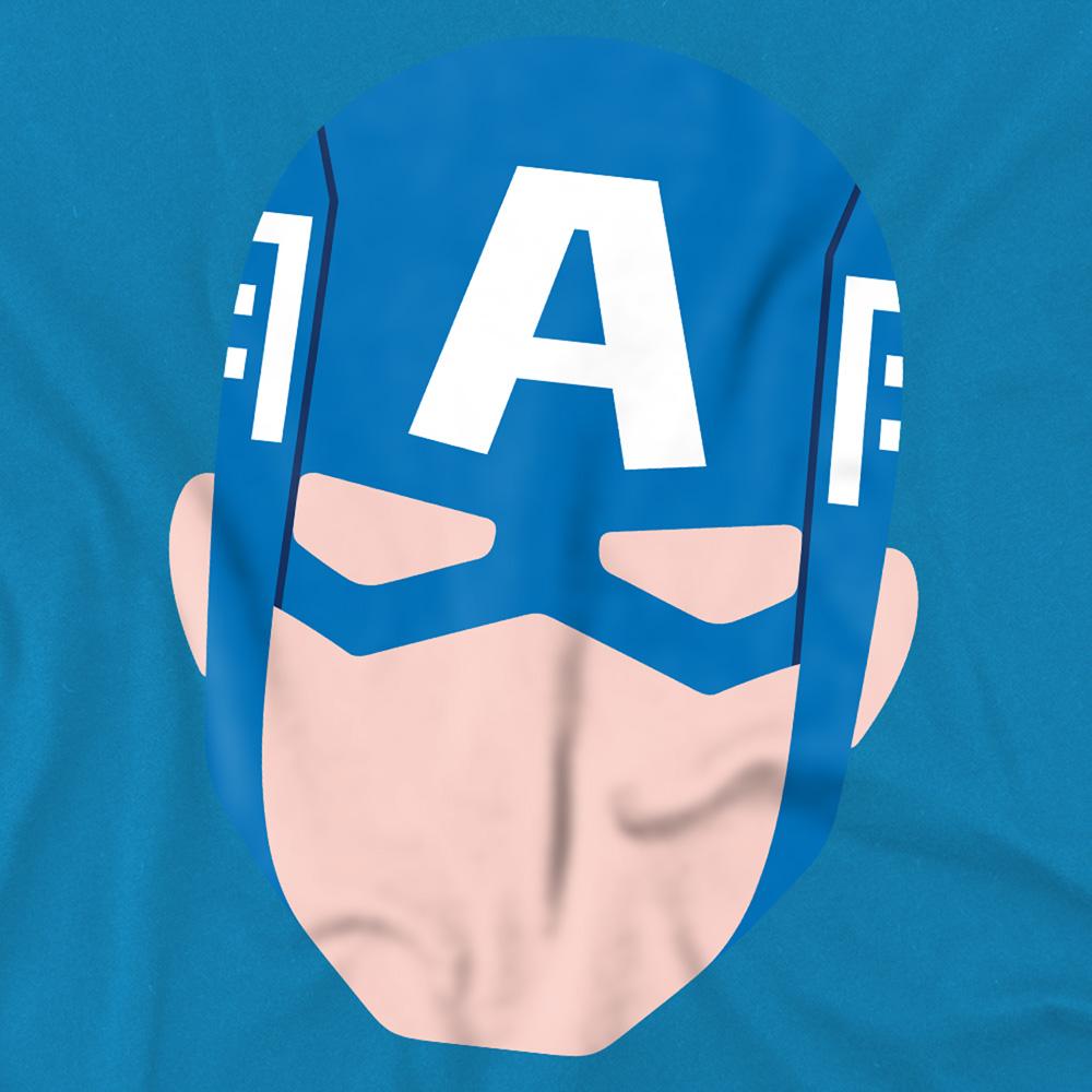 Captain America Childrens/Kids Face T-Shirt