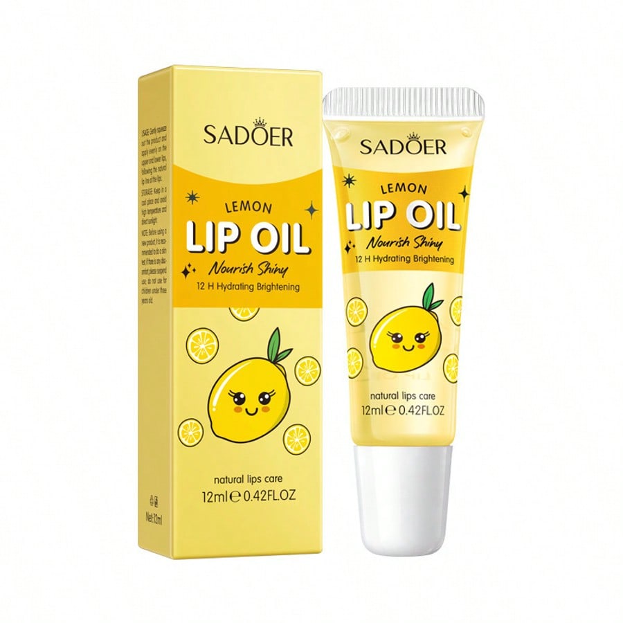 1PC Watermelon Moisturizing&Brightening Lip Oil, Lipstick, Moisturizing And Moisturizing, Anti Dryne