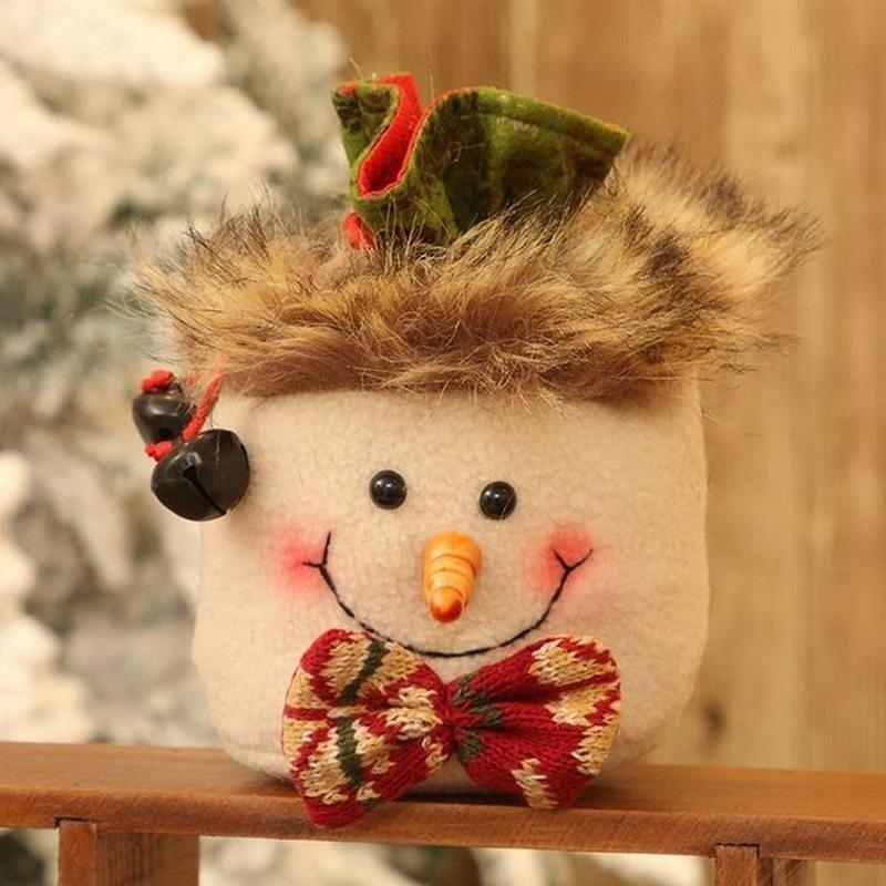 Christmas Decoration Gift Bag Christmas Candy Apple Bag Old Man Snowman Elk Candy Gift Bag Christmas Ornament
