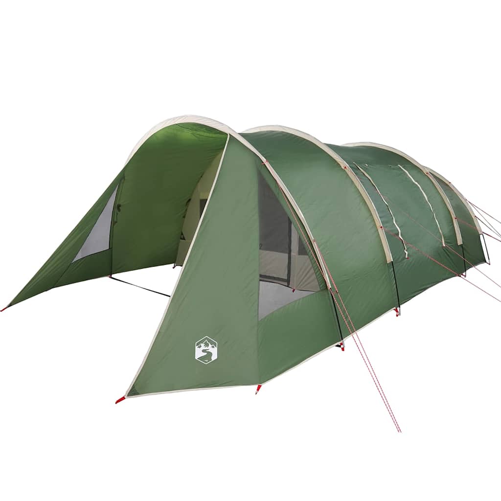 5 Person Tunnel Tent in Green and White 805 x 405 x 211 cm
