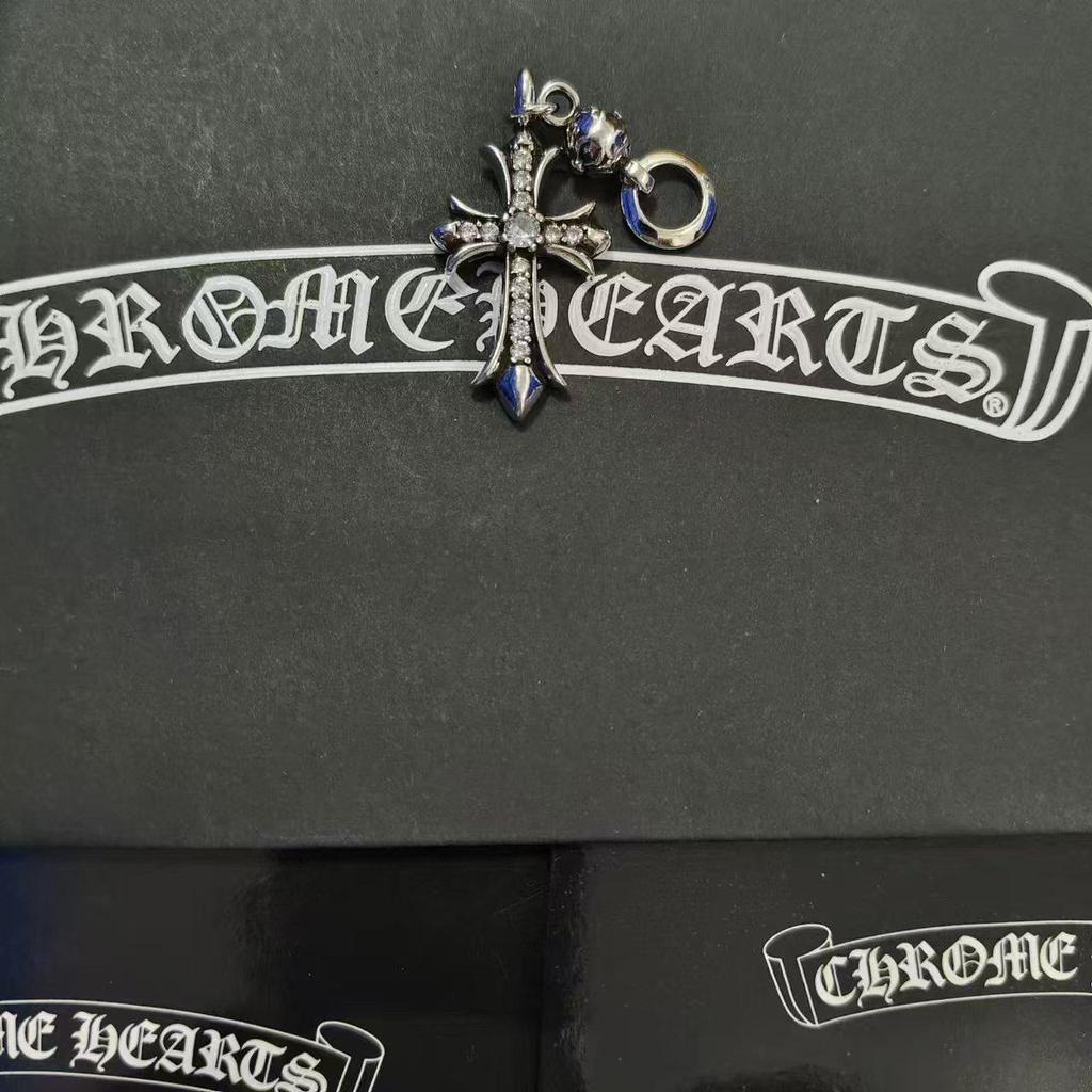 CH Kroko Pendant Collection: Trendy Thai Silver S925 Accessories for Men & Women - Retro Cross, Sword, Hexagram, Bullet Designs