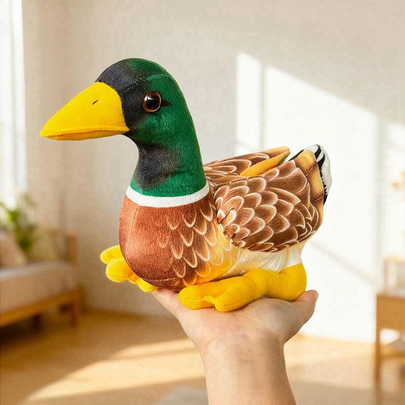 Cute Duck Plush Toy Stuffed Animal, Soft Huggable Duck Doll for Claw Machine, Carnival Prize, Kids Gift