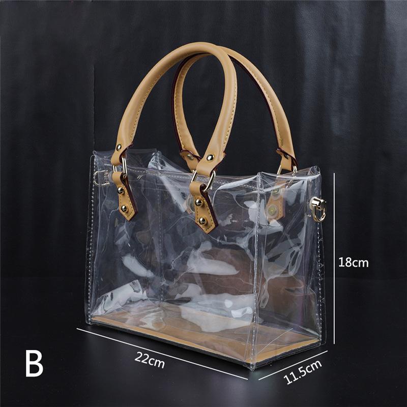 Kit de Fabrication de Sacs Tote DIY en PVC Transparent Sac à Main Sacs Cadeaux Faits Main Accessoires d'Artisanat Ensemble d'Outils Anniversaire