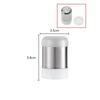 Stainless Steel 5-Hole Salt Shaker Portable Mini Seasoning Bottle With Dust Cover Small Pepper Bottle Condiment Jar Kitchen Tool