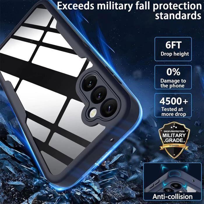 360 Case - Booling - for Samsung Galaxy A16 - Full TPU Protection - Hard PC Back - Navy Blue