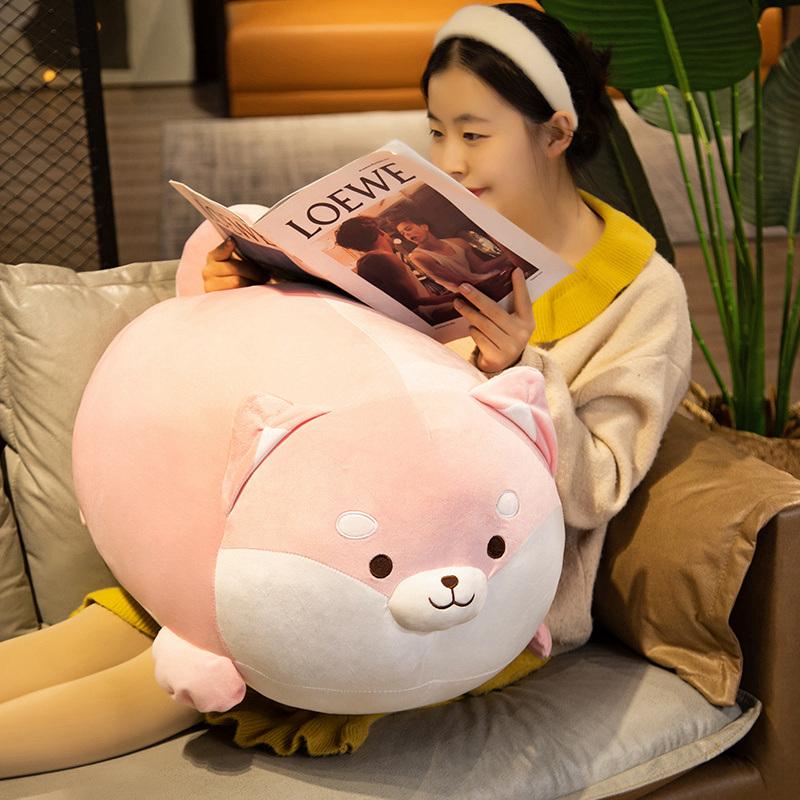 35-70cm Lovely Fat Shiba Inu & Corgi Dog Plush Toys Stuffed Soft Kawaii Animal Cartoon Pillow Dolls Gift