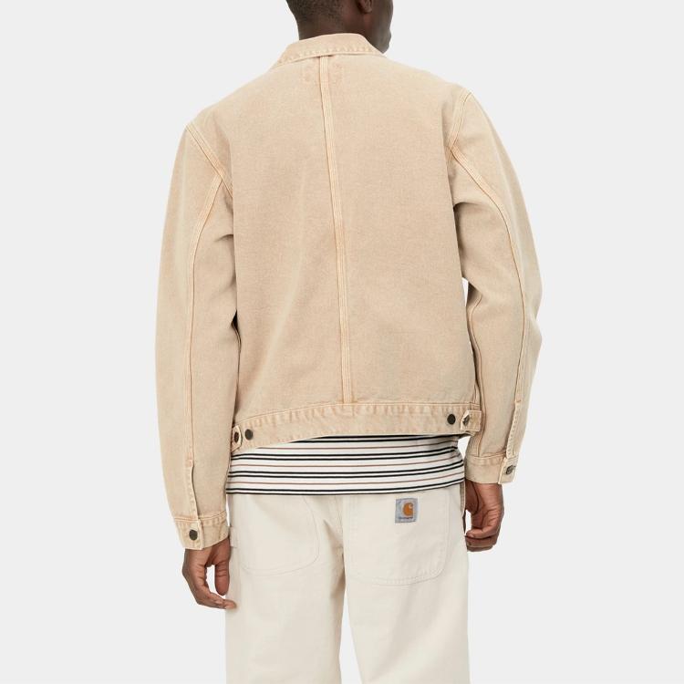 Carhartt WIP SS21 Colorful Denim Jacket Men Jackets Khaki I029150-07E-WD