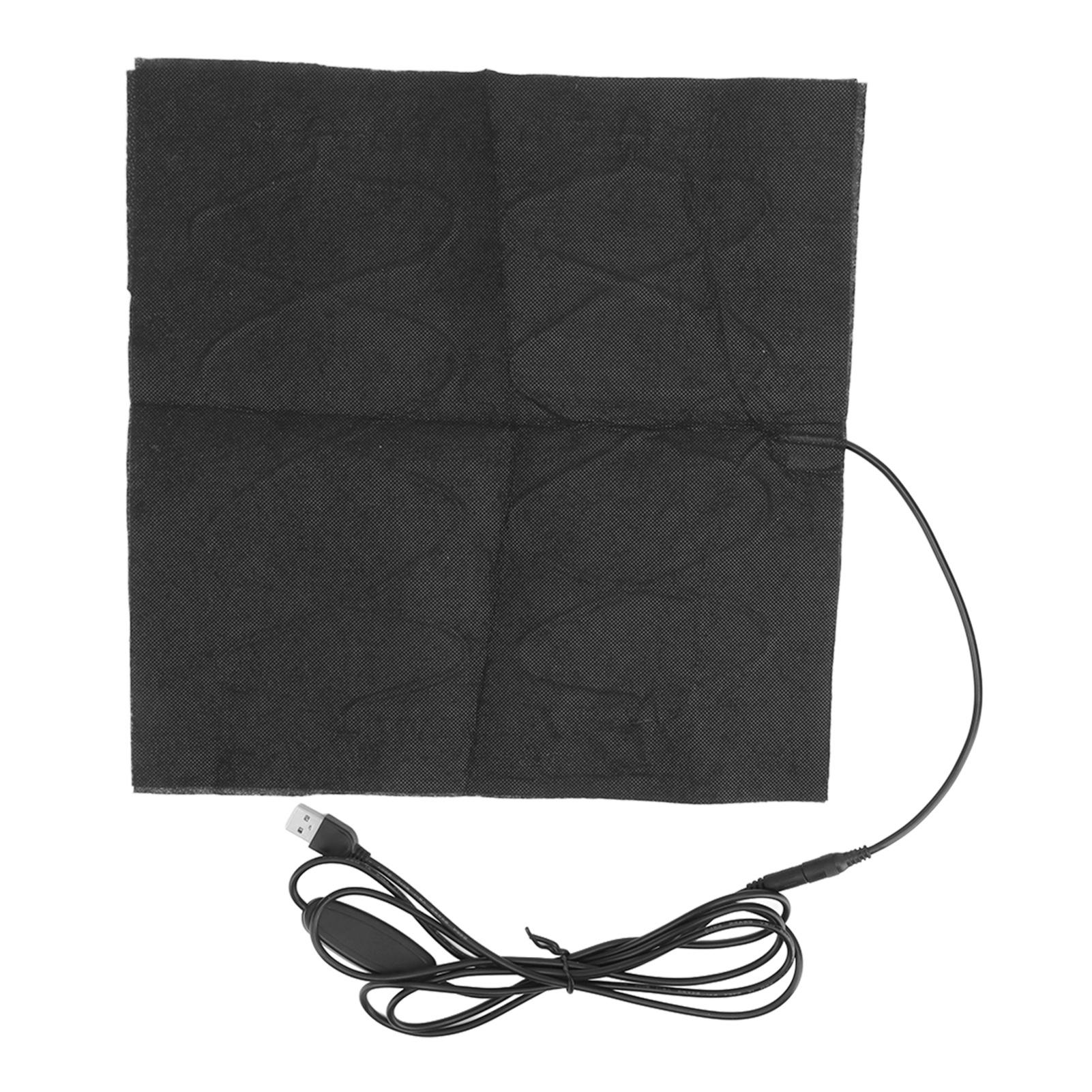 

Heating Pad 30x30cm Adjustable Temperature Quick Heating Folding USB DC 5V for Home Office