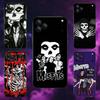 M-Misfits Rock Phone Case For iPhone 17,16,15,14,13,12,11,Pro Max,XSX,,XR,SE,Mini,8,7,Soft Silicone Black Cover