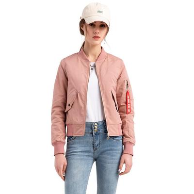Bomber Jacket Women 'S Baseball Jacket Flight Suit Long -Sleeved Cotton Jacket Women