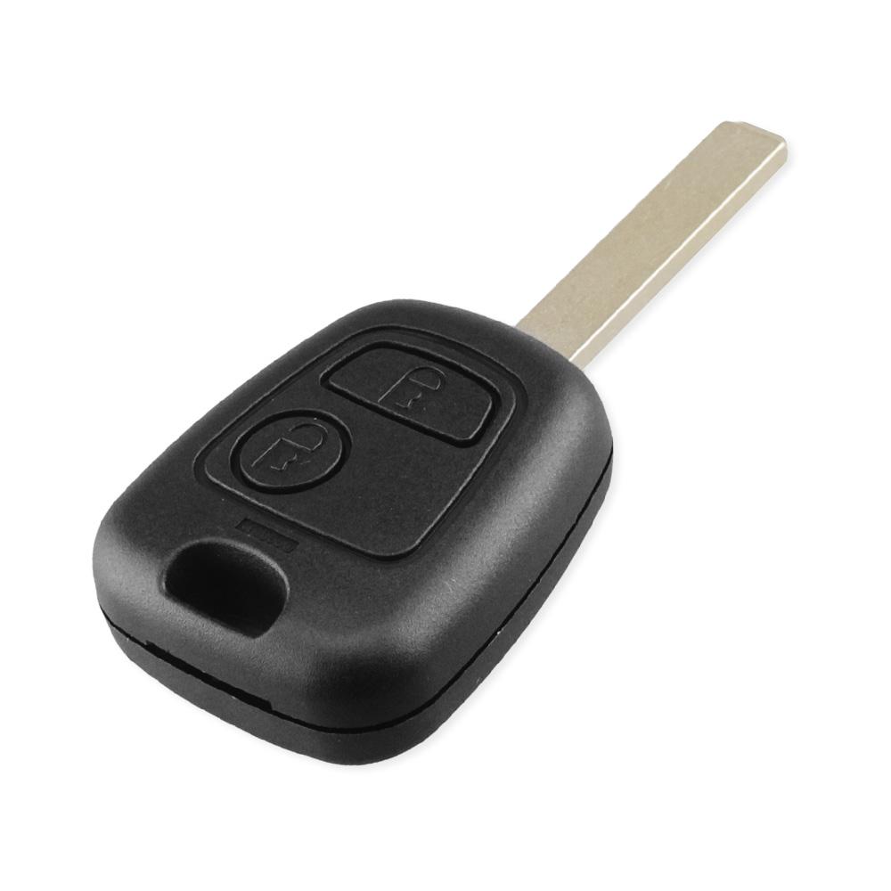 Car Key Shell For Peugeot 307 107 207 407 For Citroen C2 C3 Xsara Remote 2 Button Key Case Blank Cover Hu83/Va2 Blade