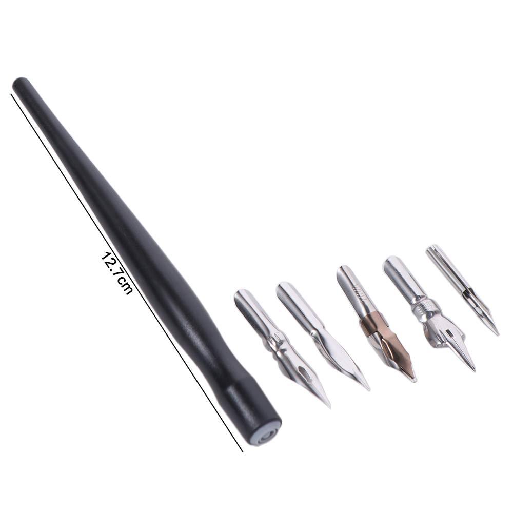 Avoid Scrubbing Panel Line Pen Convenient Leaking Pen Infiltration Line Pen with 5 Nibs Plastic Permeation Pen Modeling Tool
